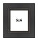 Photo Size Traditional Black Picture Frame - UV Acrylic, Foam Board Backing, Hanging Hardware